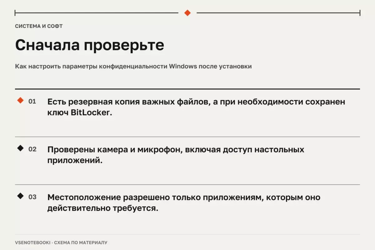 Сначала проверьте: Как настроить параметры конфиденциальности Windows после установки
